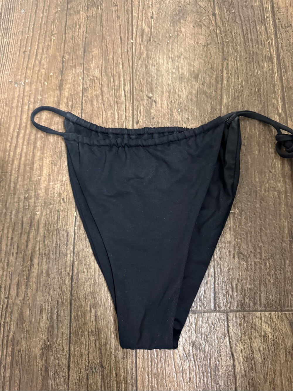 Stone Fox Swim SET- LELE BANDEAU Bikini top and RIVER bottoms- small- Black Onyx - Picture 9 of 10
